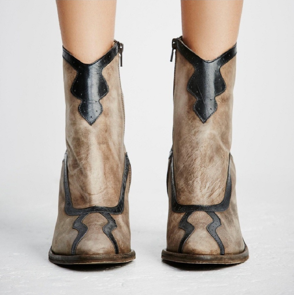 Western Inspired Free People Booties - Picture 2 of 8